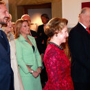 15. februar: Kronprinsparet og Prinsesse Märtha Louise er til stede når Kongen og Dronningen mottar Regjeringens gave i anledning deres 75-årsdager: Utstillingene Den kongelige reise (Foto:  Lise Åserud / Scanpix)